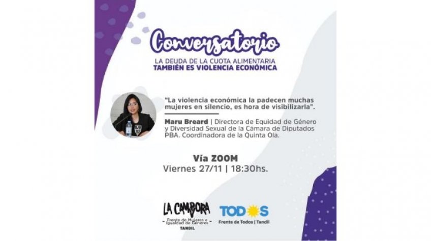 Conversatorio: "La deuda de la cuota alimentaria también es violencia económica"